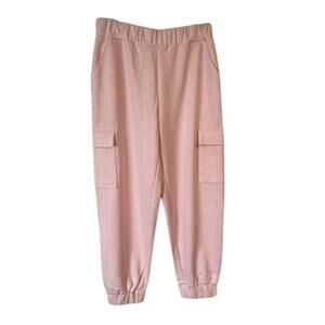 EXPRESS Women's Cargo Jogger Pants (EX007162) Pink Medium New NWT